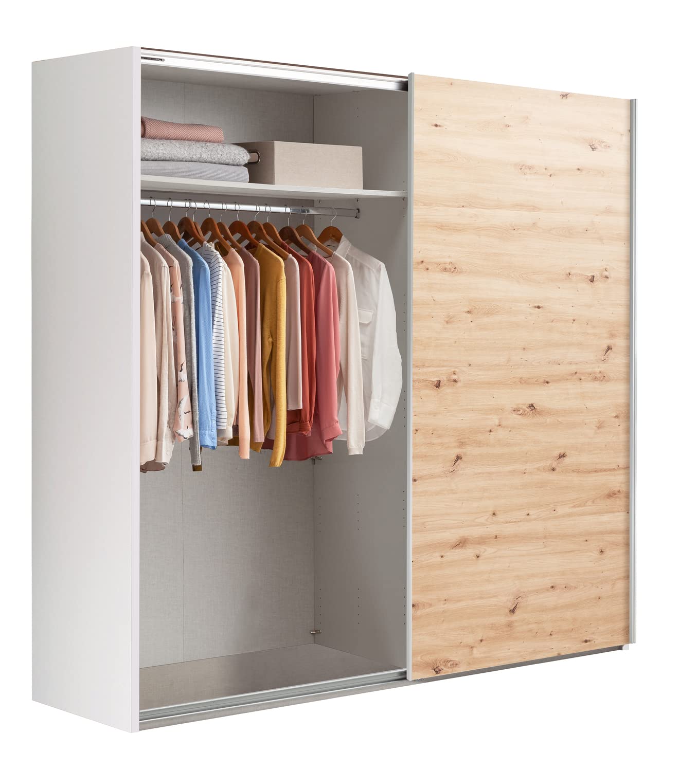Composad Systema 250x223x67 armadio 2 ante scorrevoli bianco rovere