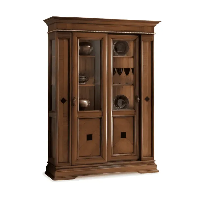Epocantica vetrina scorrevole legno 160 cm ante scorrevoli