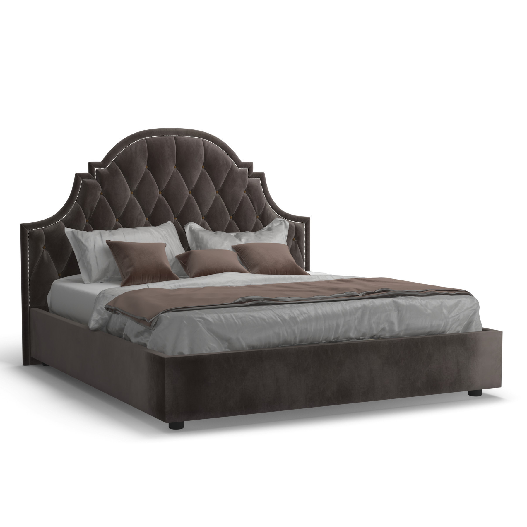 LCI Decora D0345 letto matrimoniale 180x200 tessuto