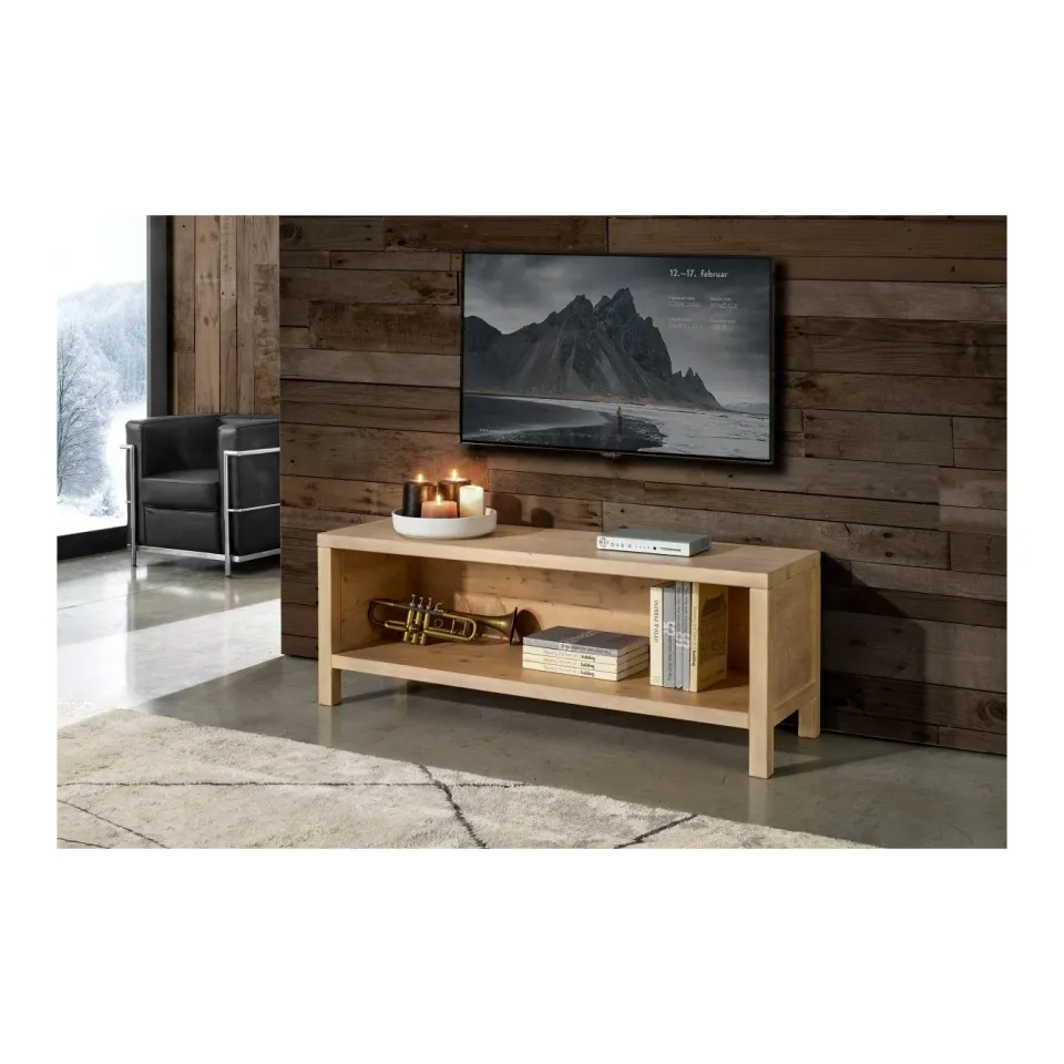 Epocantica Porta TV a Giorno Abete Massello 140 cm