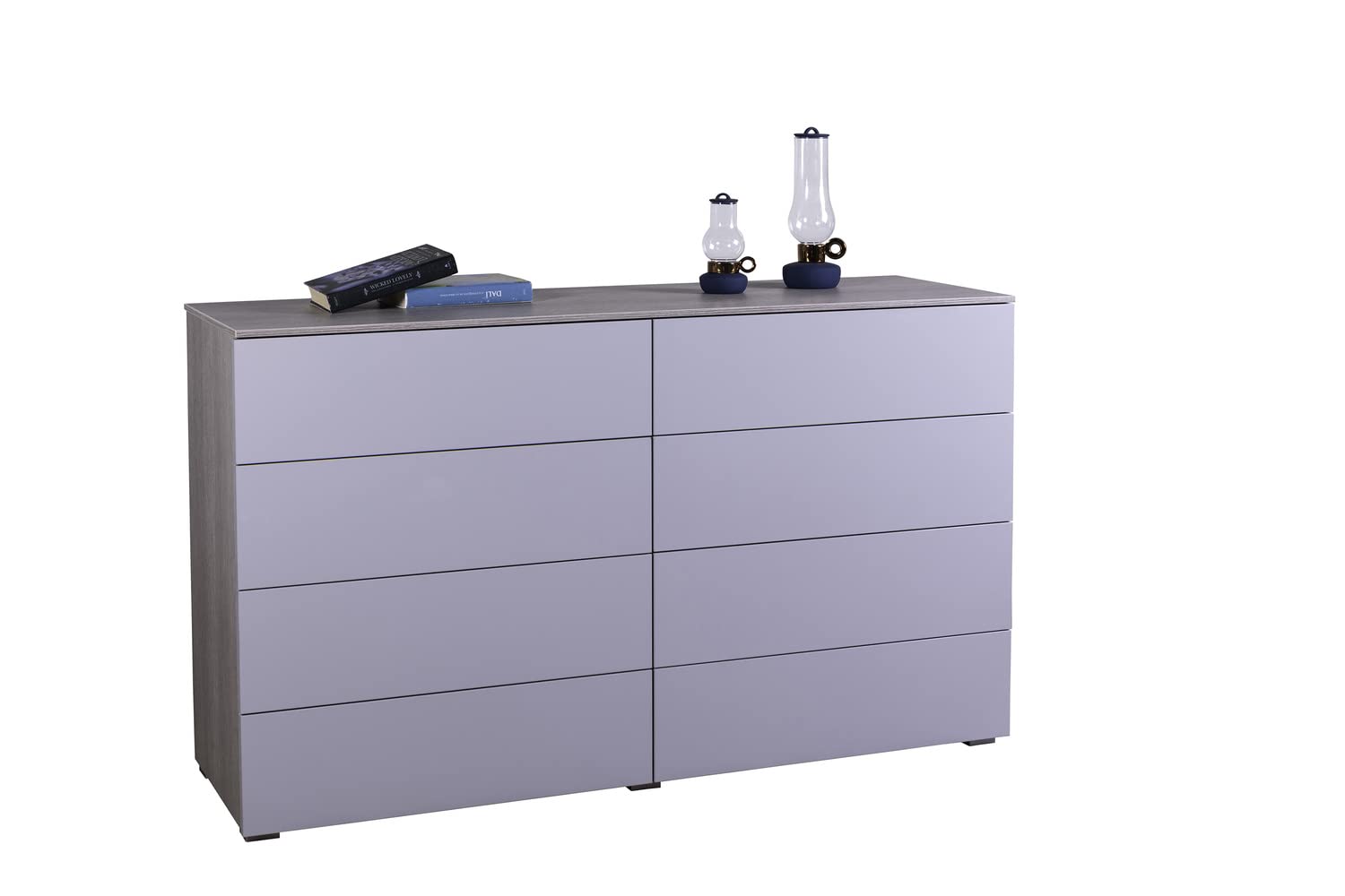 Composad Privilegio Cassettiera 8 Cassetti Rovere Grey Oak