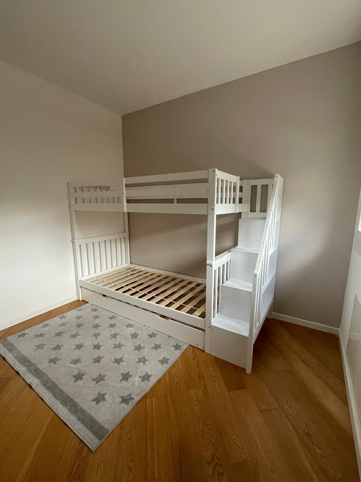 Dolamaní letto soppalco bambini 90x200 bianco estraibile