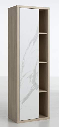 Composad Ladama Pensile Bagno 1 Anta Rovere Marmo