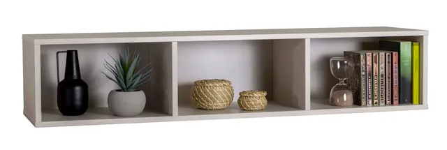 Composad Brina Pensile Libreria 3 Vani Grigio Cashmere