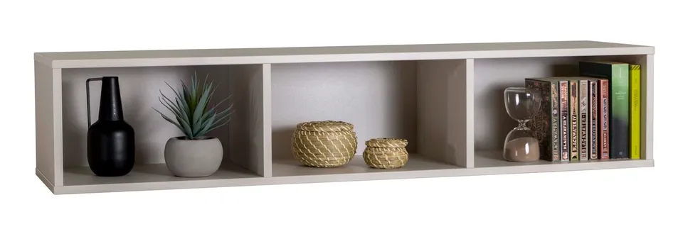 Composad Brina Pensile Libreria 3 Vani Grigio Cashmere