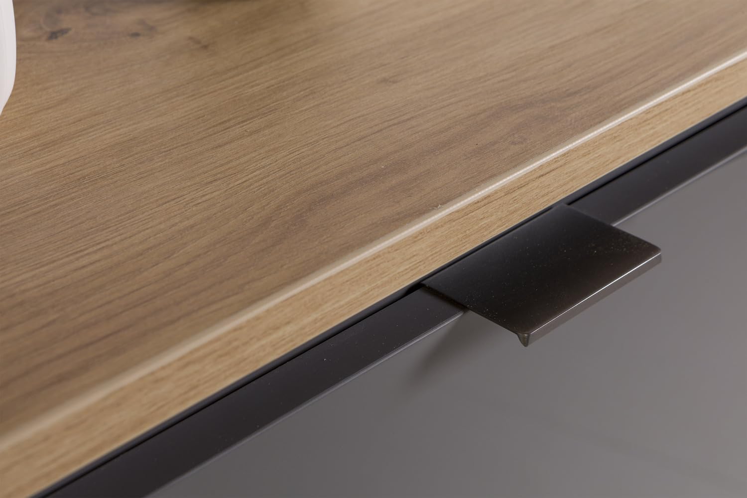 Composad Cornice madia 2 ante vetro rovere titanio 123 cm