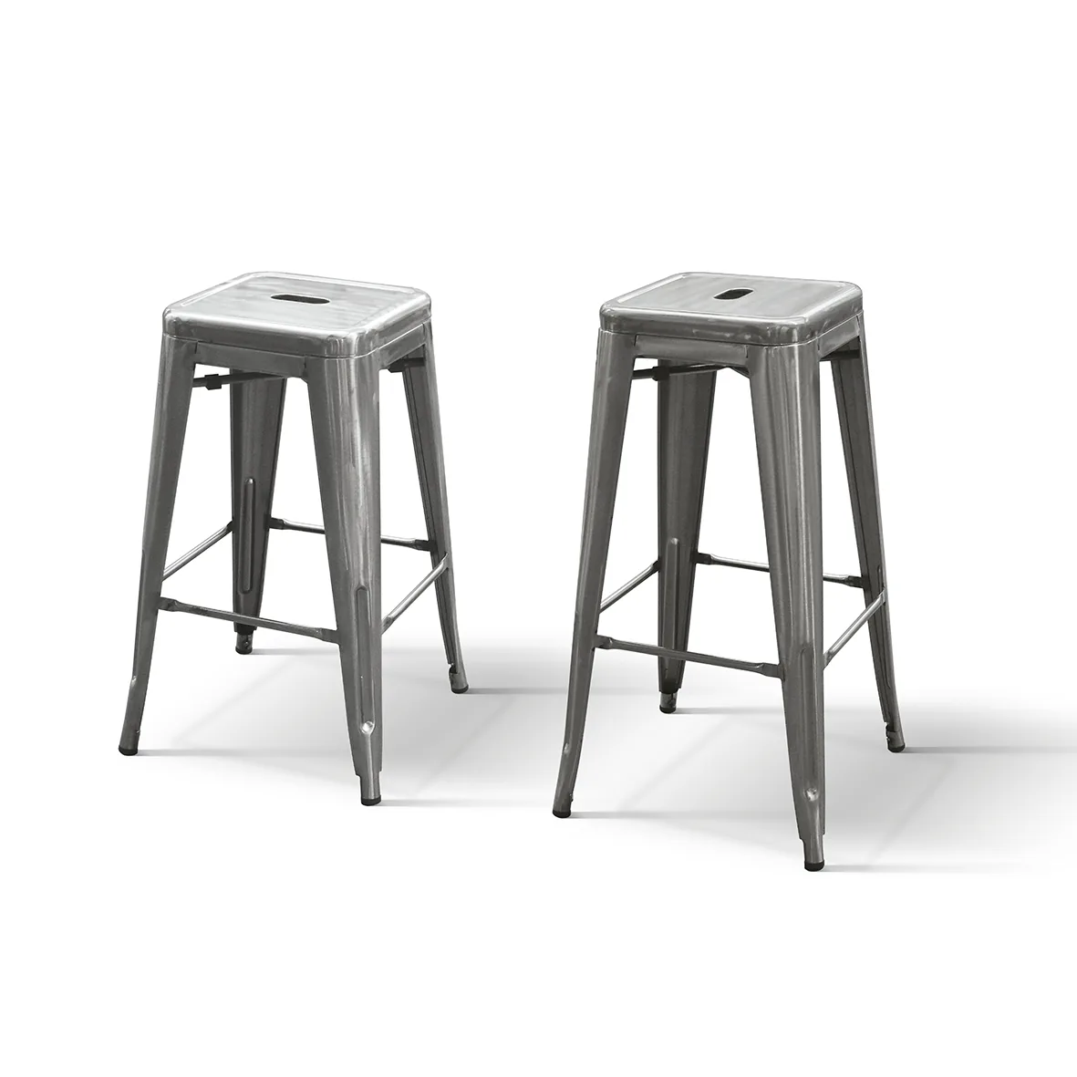 Epocantica set 4 sgabelli metallo H66 bancone