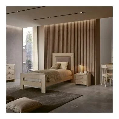 Epocantica Letto Singolo con Testata Legno 90x195