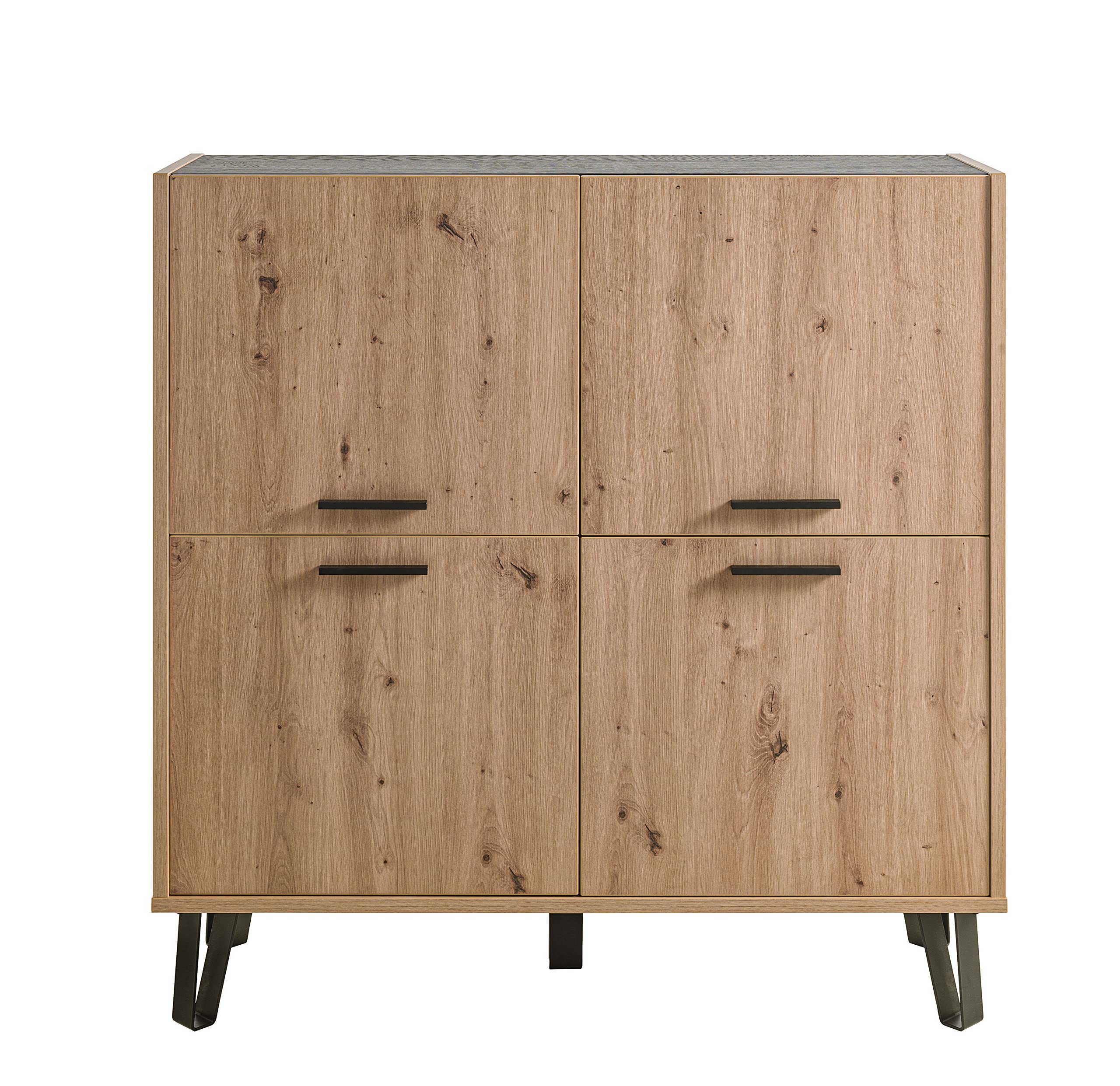 Composad Vitruvia soggiorno completo 6 mobili rovere nero