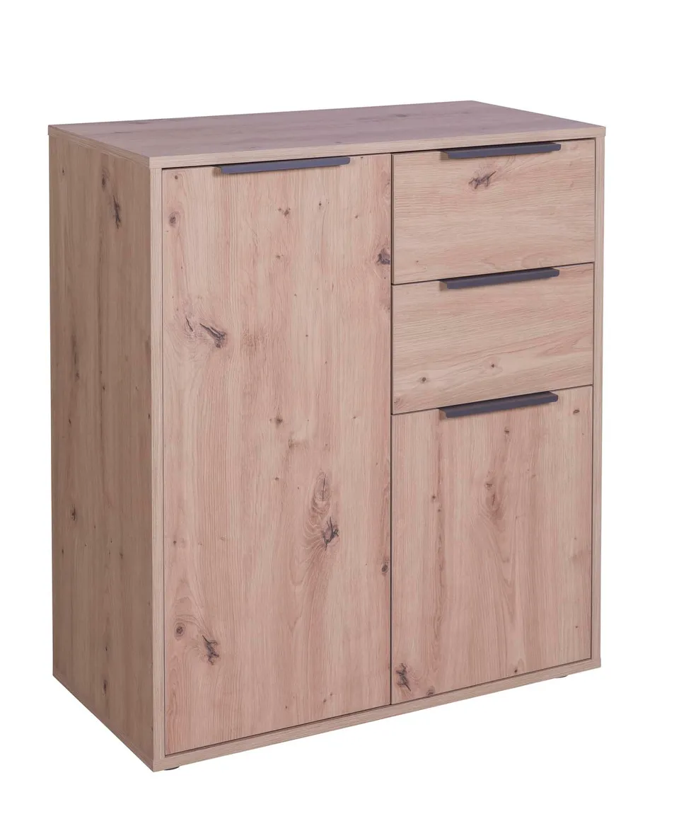 Composad Espresso mobile 2 ante 2 cassetti 72x88x35 cm rovere miele