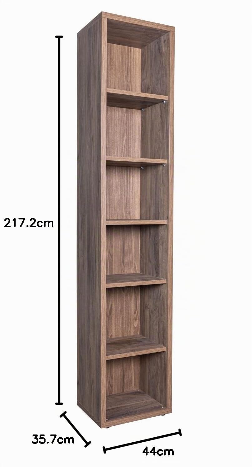 Composad Davinci Brera libreria 5 ripiani noce da ufficio