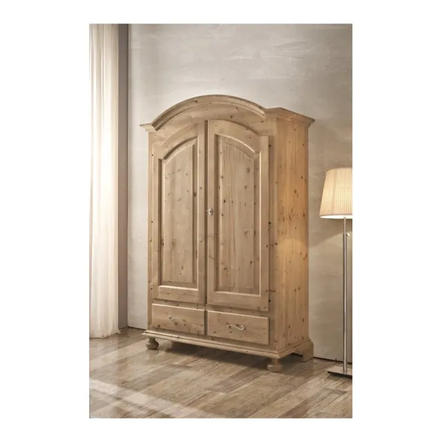 Epocantica armadio 2 porte 2 cassetti abete massello