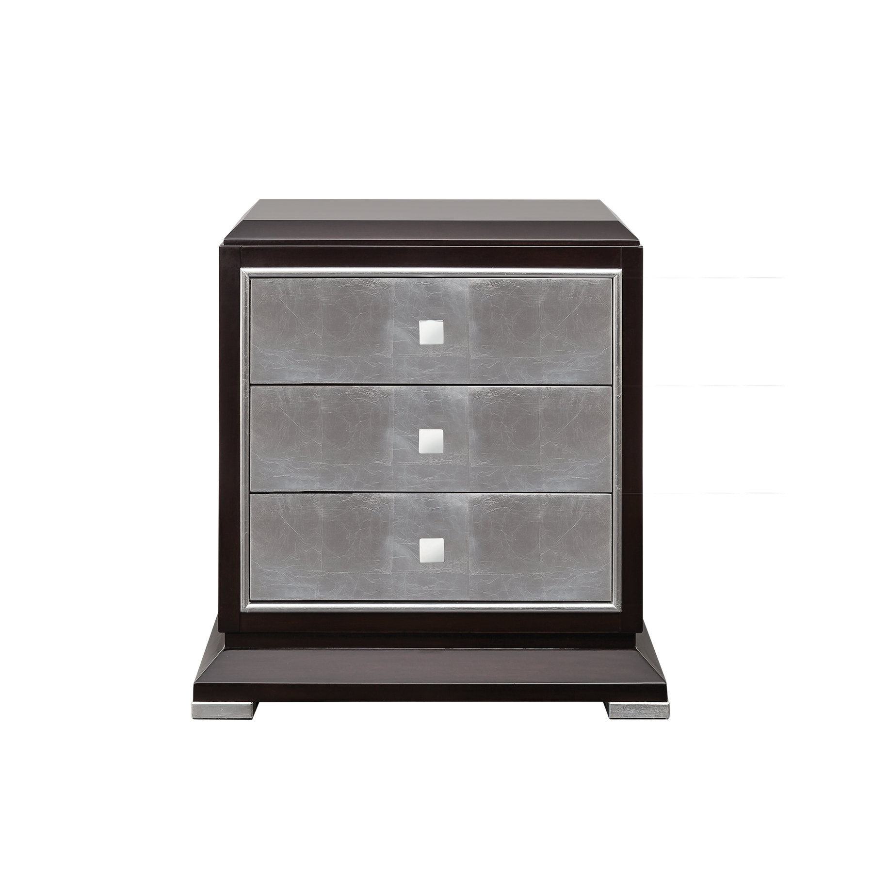 LCI Decora D0327 comodino 3 cassetti cromato