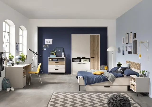 Composad Bravo Set 6 Mobili Cameretta Completa Grigio Cashmere