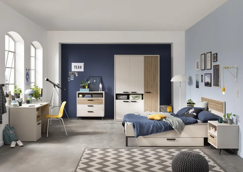 Composad Bravo Set 6 Mobili Cameretta Completa Grigio Cashmere
