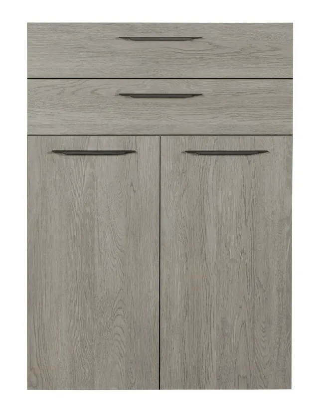 Composad Disegno ante e cassetti 104,7 cm rovere gessato