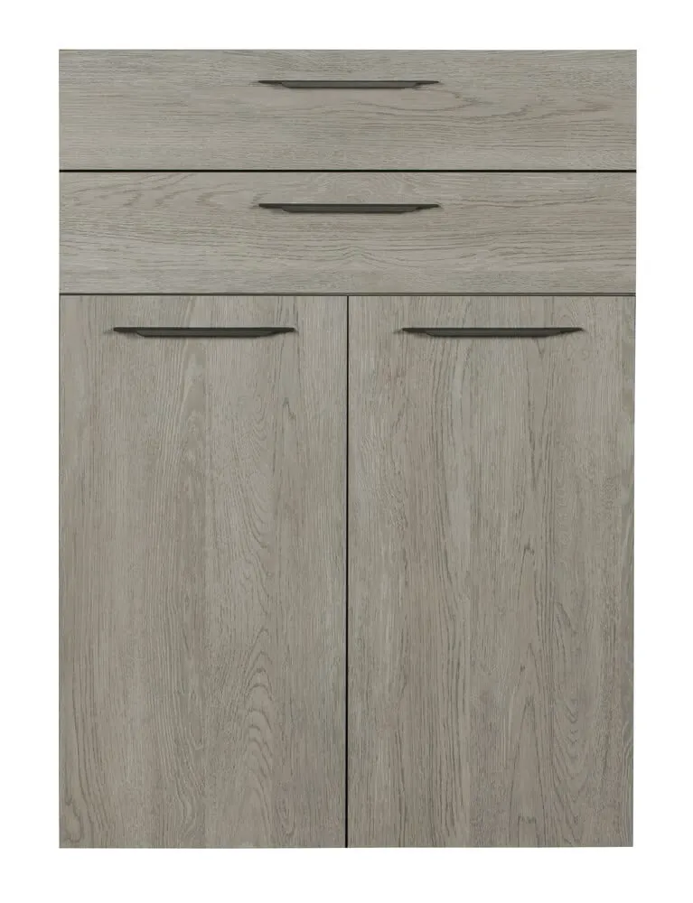 Composad Disegno ante e cassetti 104,7 cm rovere gessato