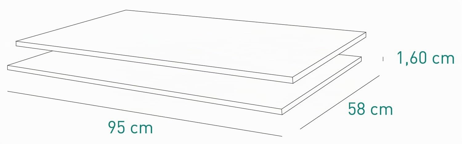 Composad Mi Piace Coppia Ripiani Armadio Grigio Cemento