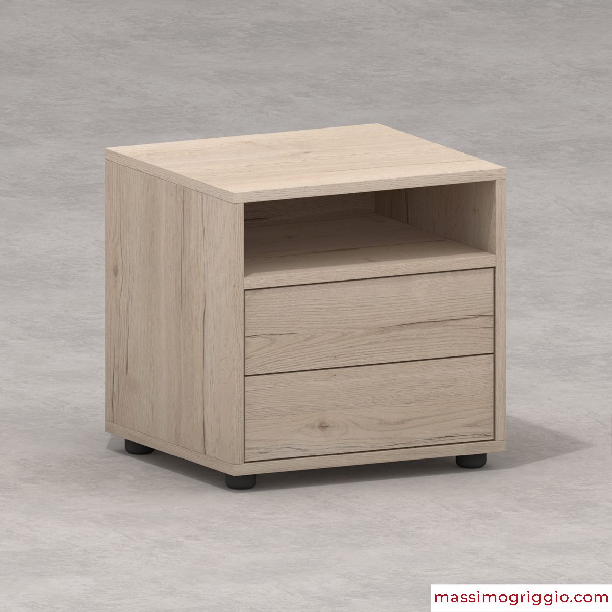 Massimo Griggio Small comodino 2 cassetti con vano nobilitato