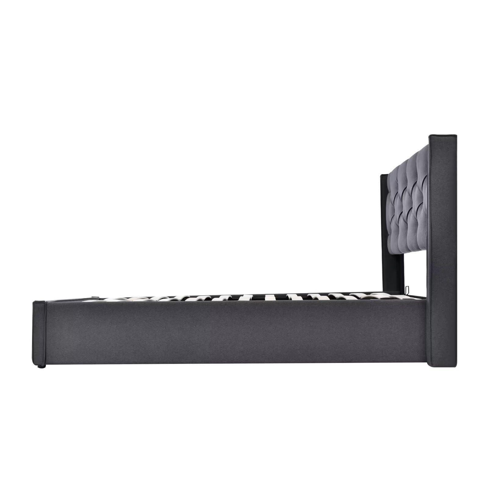Dolamaní Letto contenitore 140x200 grigio con rete