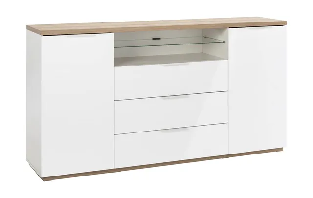 Composad Mundi Credenza 3 Cassetti 2 Ante Bianco Rovere