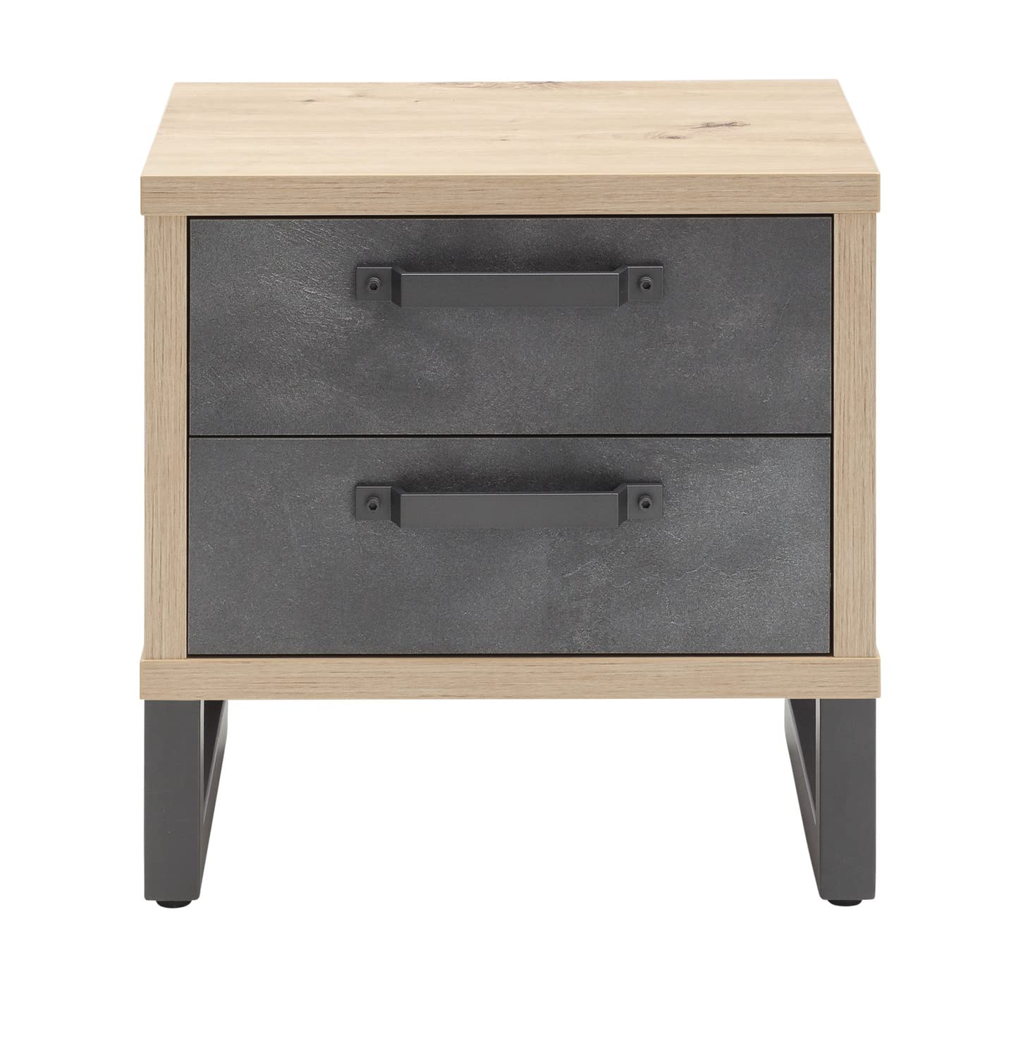 Composad LaFabrica comodino 52 rovere grigio 2 cassetti