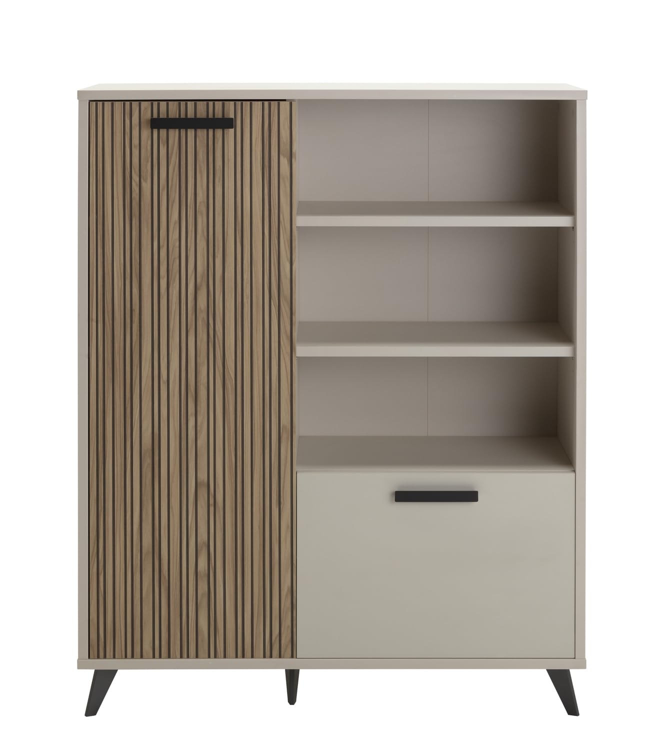Composad Bravo Mobile Contenitore 2 Ante 3 Vani Grigio Cashmere