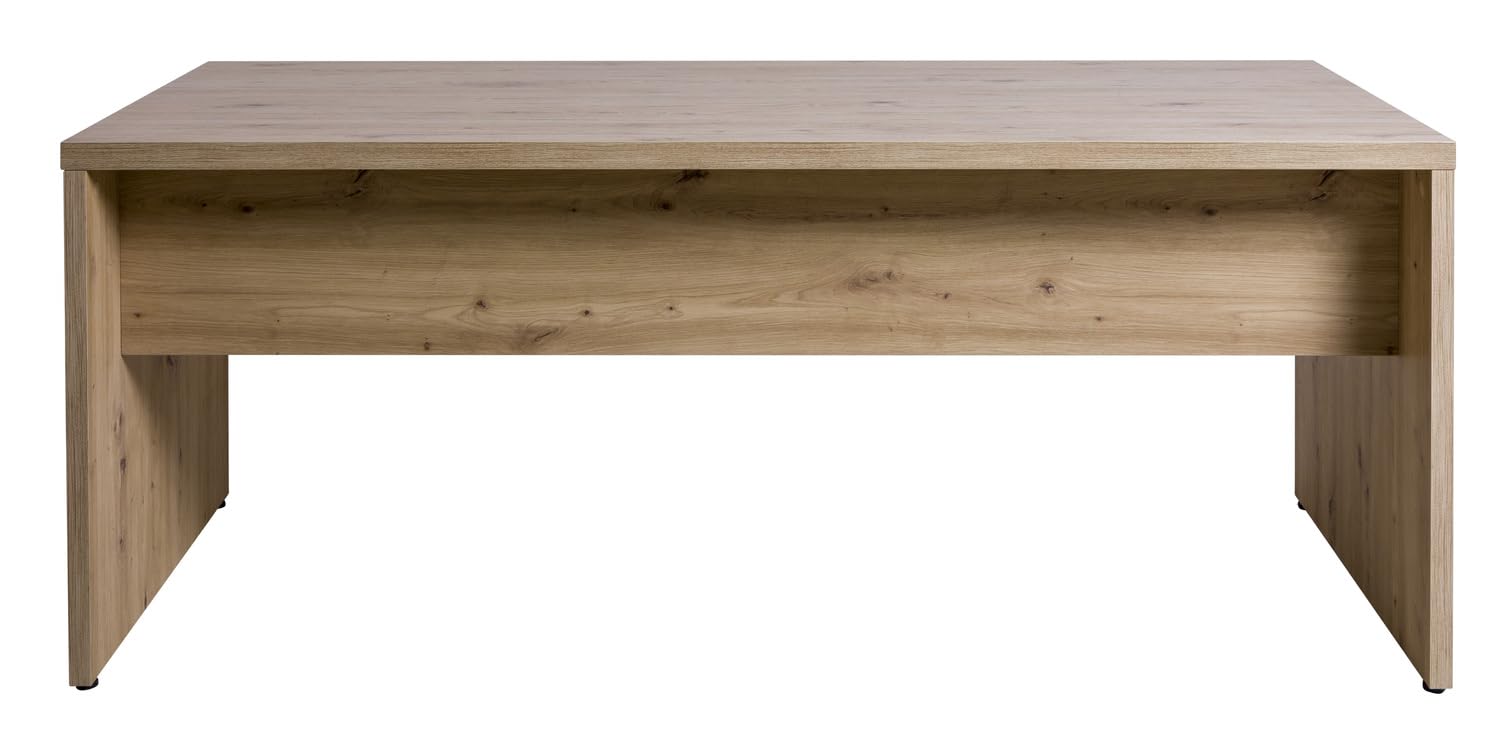 Composad Rilega Scrivania Ufficio 180 cm Rovere Modesty Panel