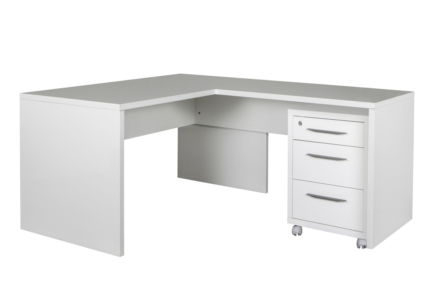 Composad Disegno Set Ufficio Scrivania Angolare Bianco 2 Pezzi