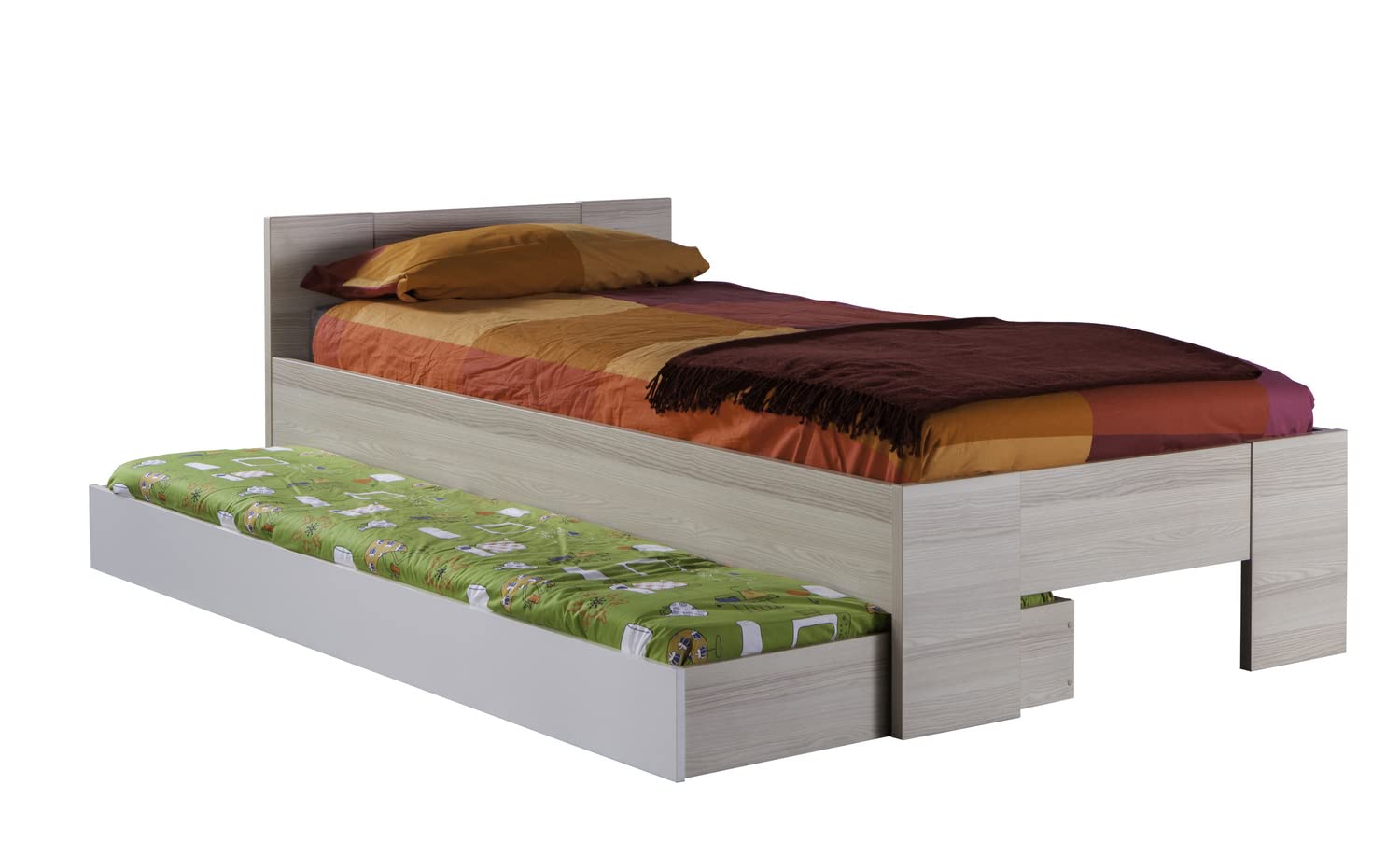 Composad letto singolo con cassettone 106 cm color frassino