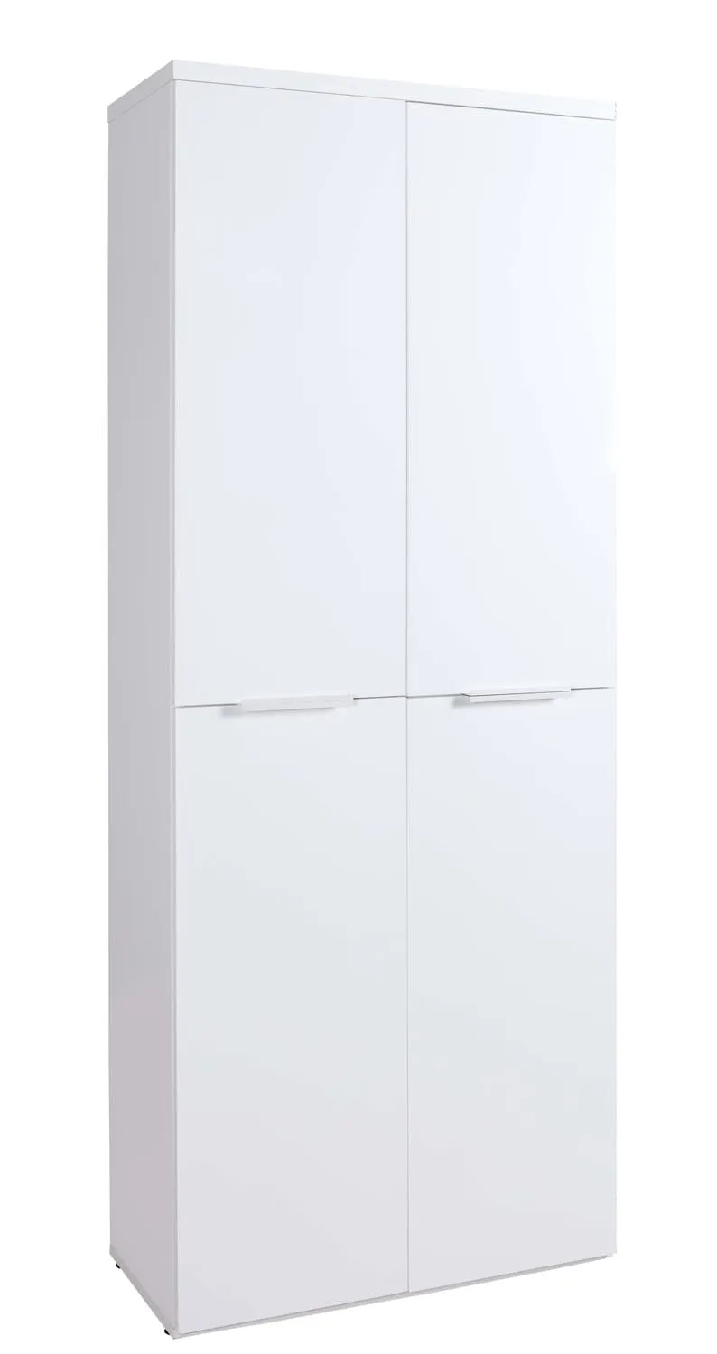 Composad Mundi Armadio 4 Ante Bianco 80x200 cm Salvaspazio