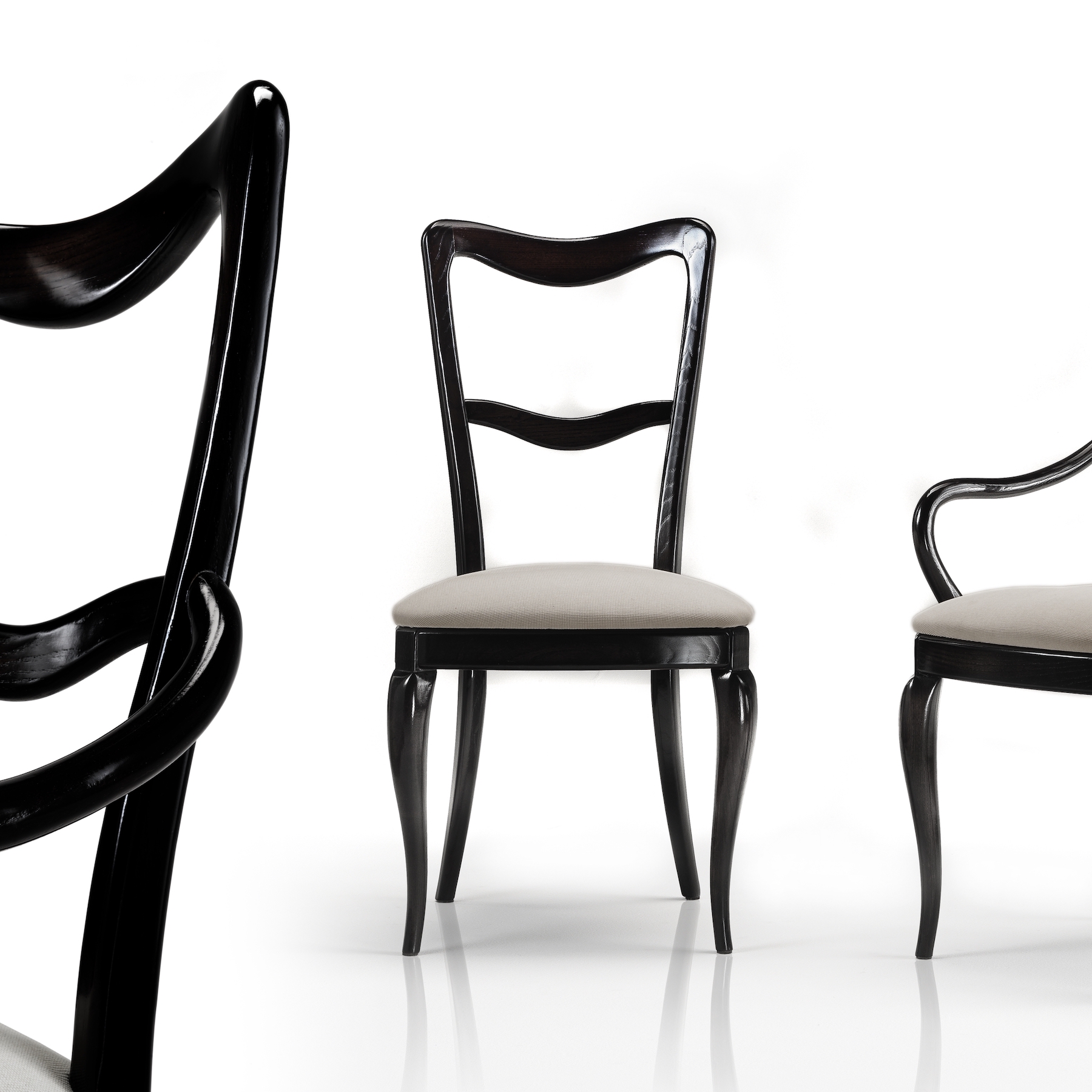 Decora MN33-MN34 sedia capotavola tessuto