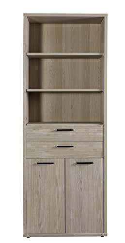 Composad Davinci Libreria 2 Ante 2 Cassetti 3 Vani Rovere
