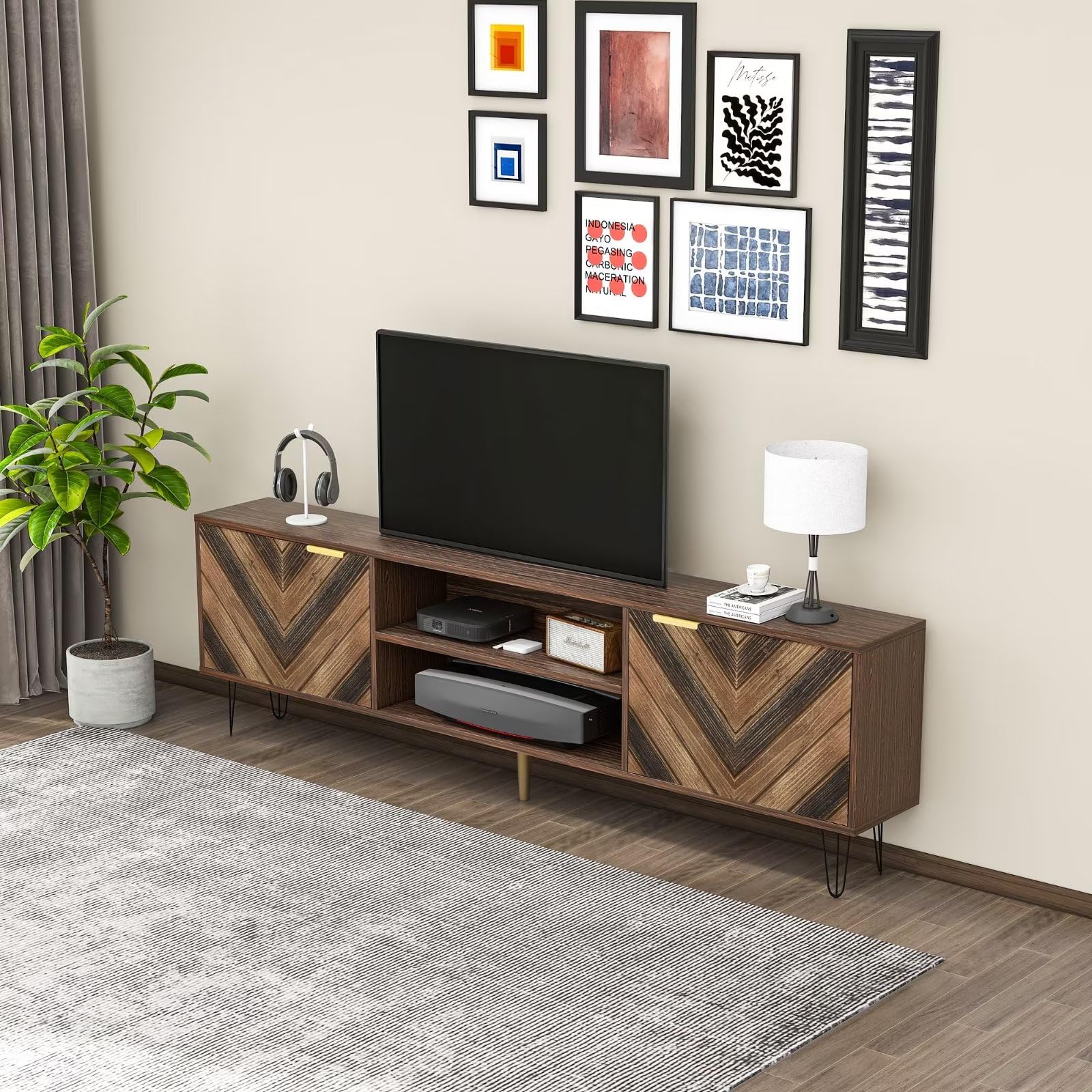 Dolamaní mobile TV legno 160 cm 2 ante