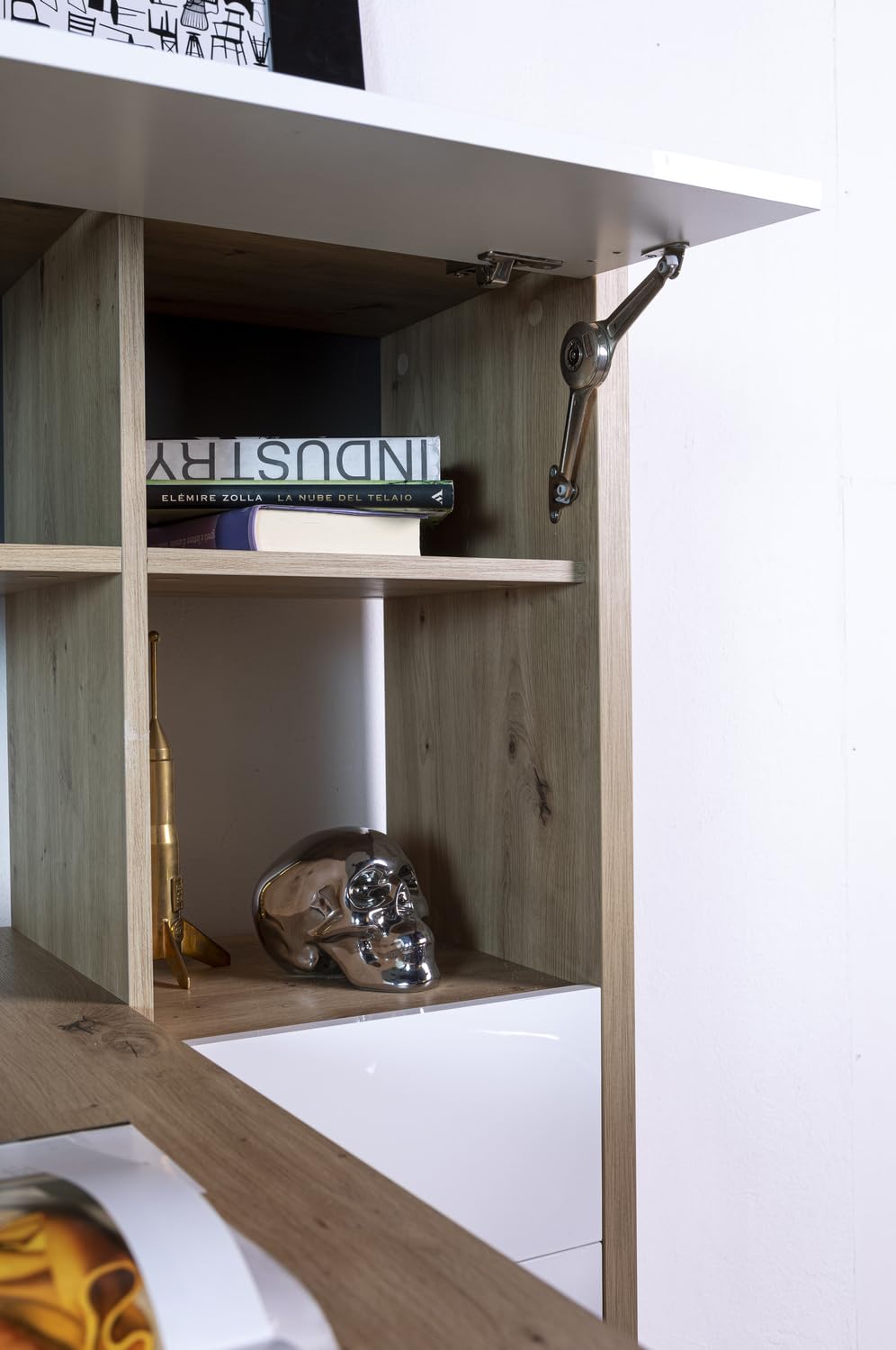 Composad Collegio scrivania con libreria rovere miele-bianco 132,5 cm