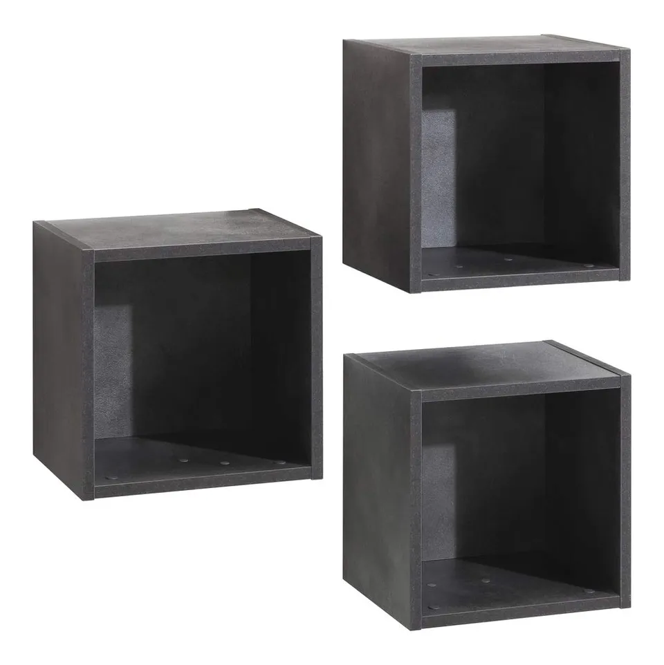 Composad Vittoria Set 3 Cubi Mensole 35x35 Grigio