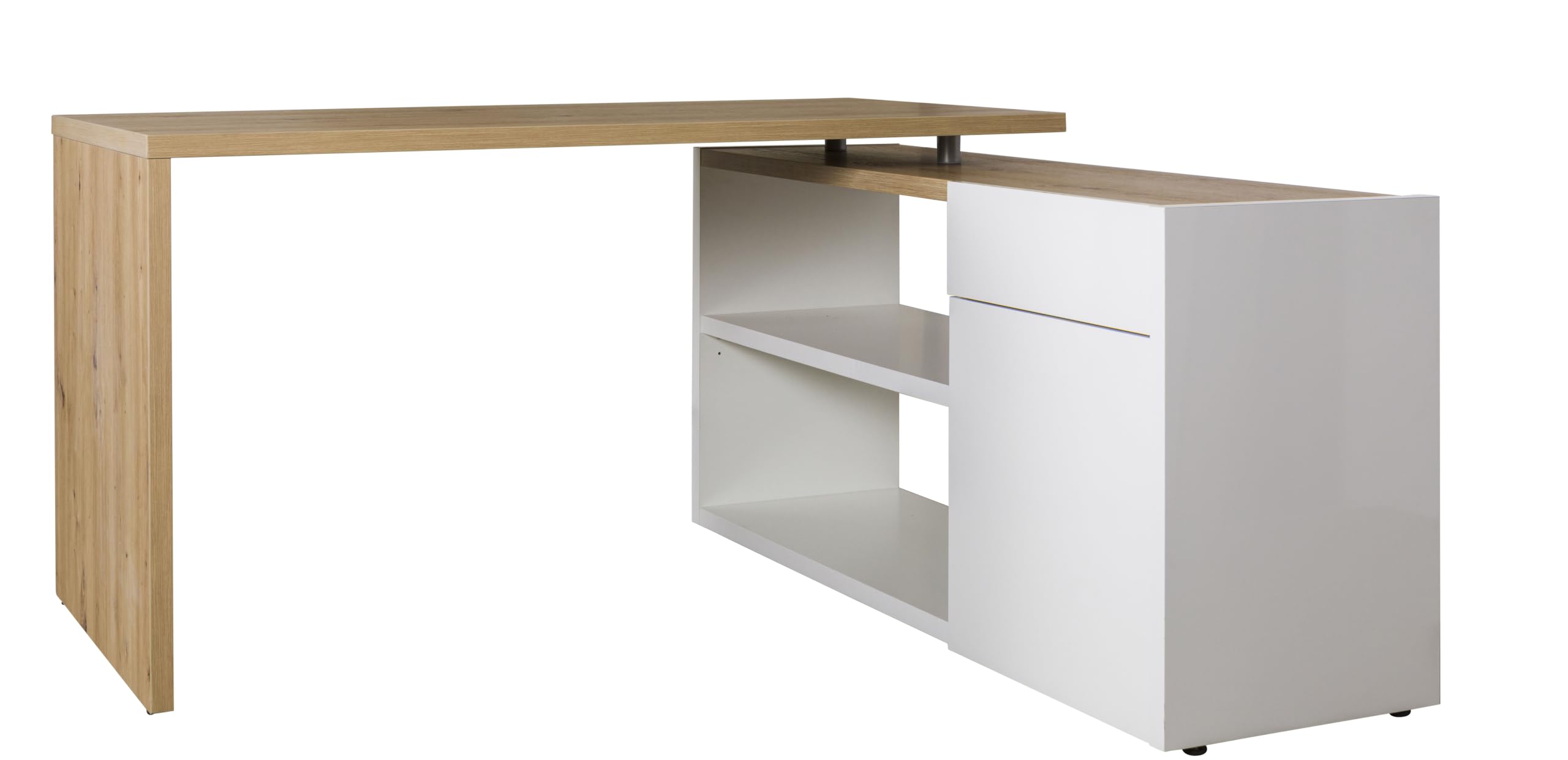 Composad Abile ufficio completo 3 mobili bianco laccato