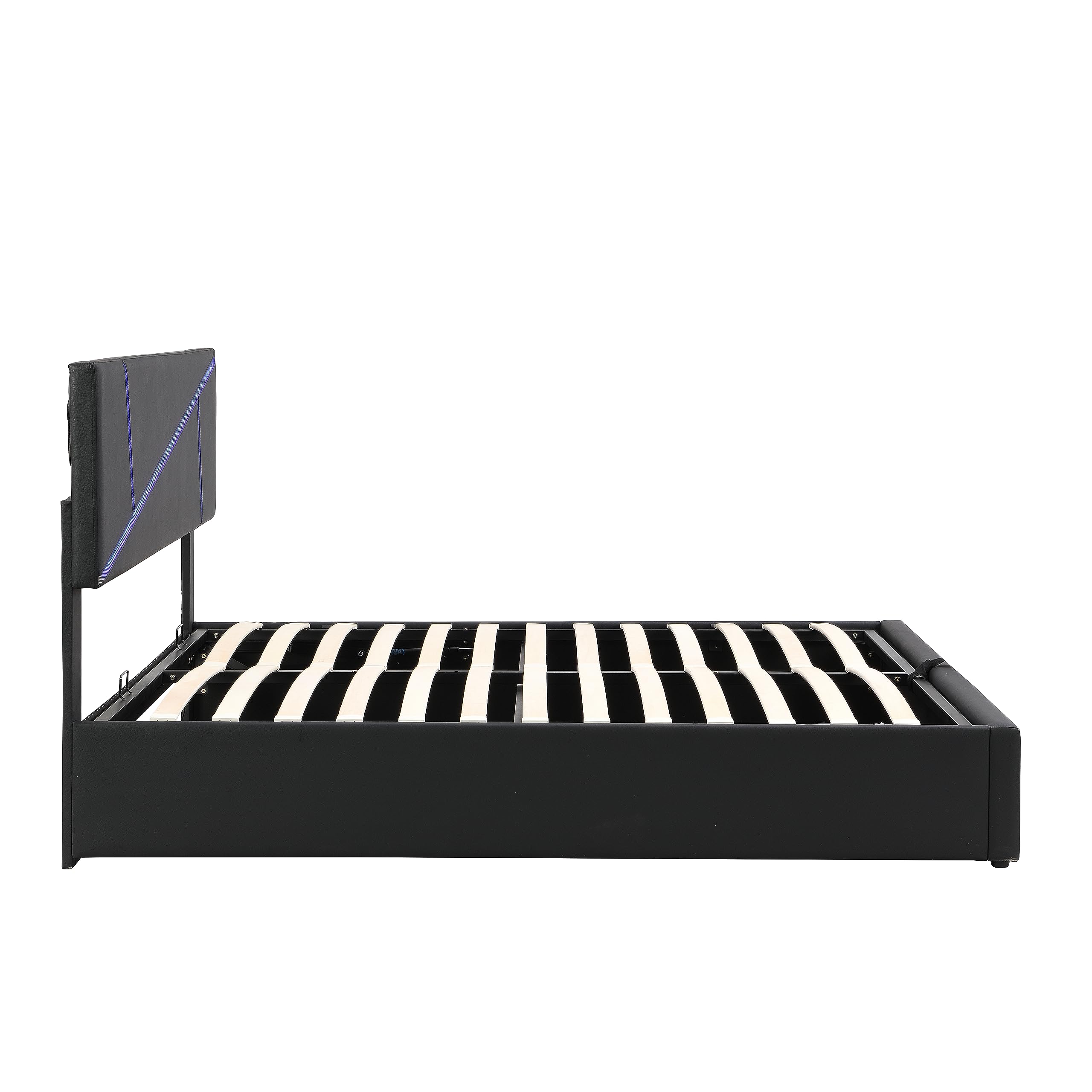 Dolamaní Letto contenitore 140x200 similpelle nero