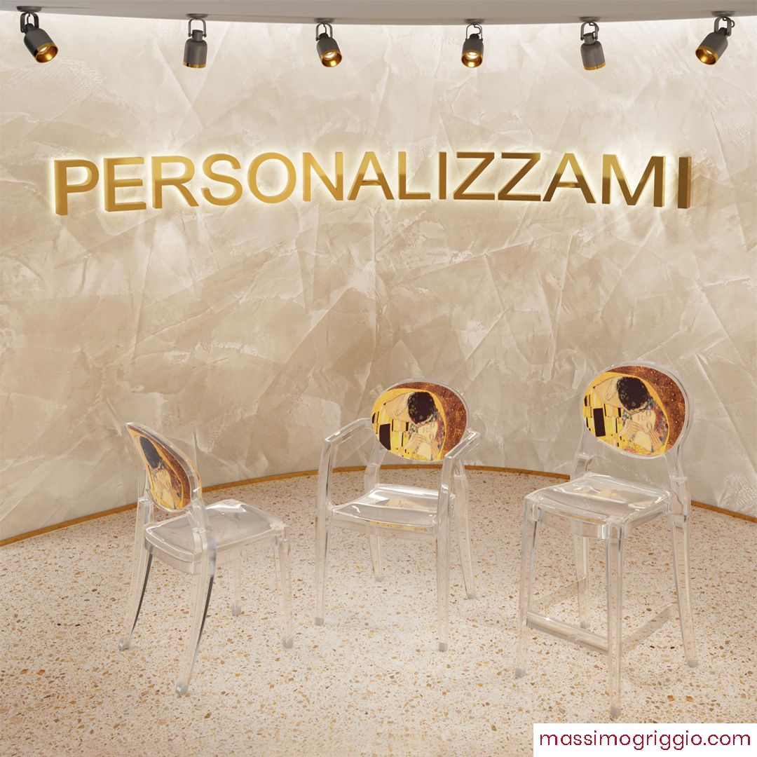 Massimo Griggio Poltroncina Personalizzabile in policarbonato trasparente