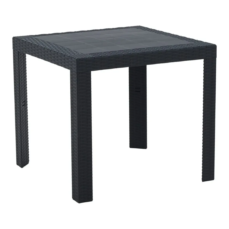 Epocantica Dallas Tavolo Giardino 80x80 Antracite