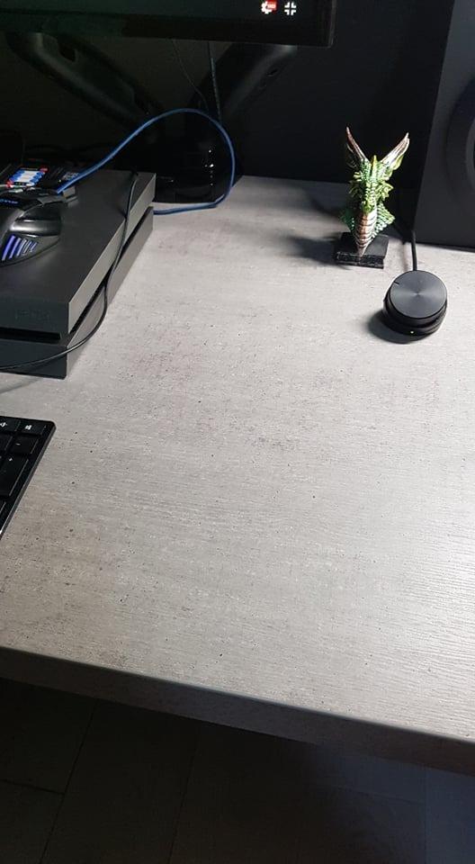 Composad Pratico Scrivania Ufficio Cemento 140 cm