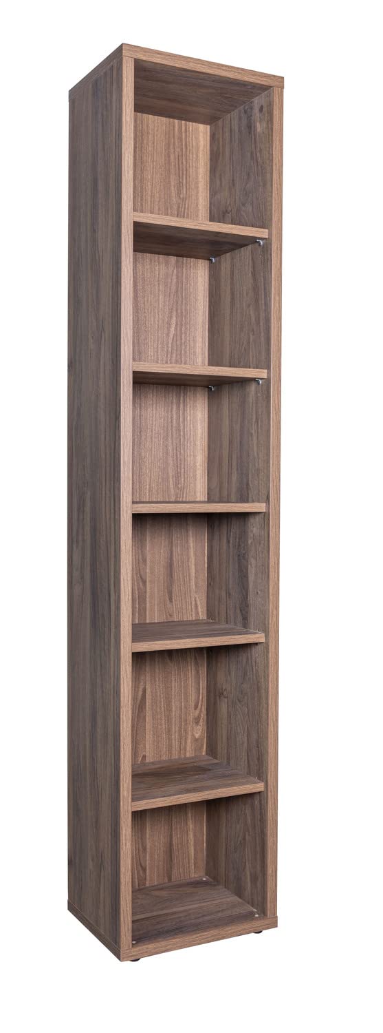 Composad Davinci Brera libreria 5 ripiani noce da ufficio