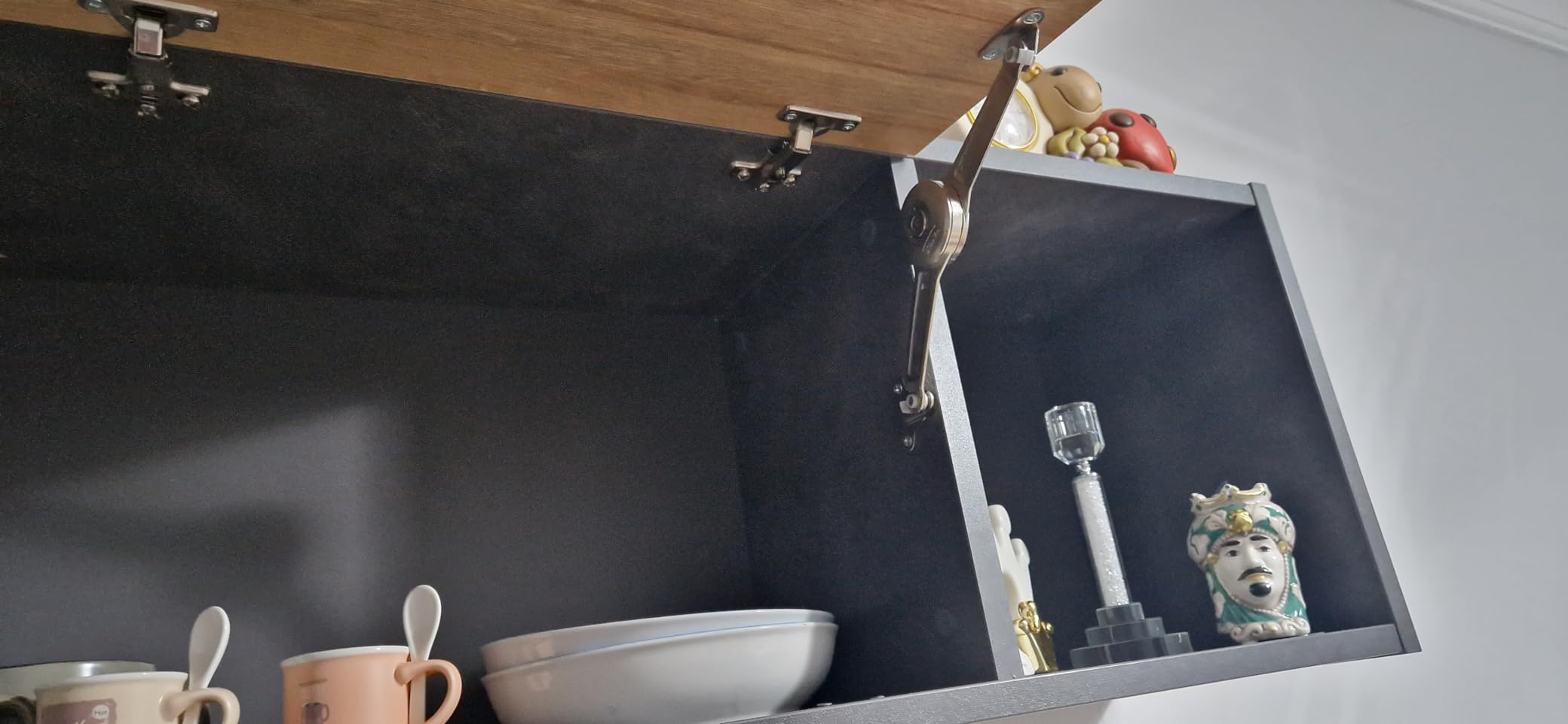 Composad Vittoria Pensile 140x35 rovere grigio 1 anta