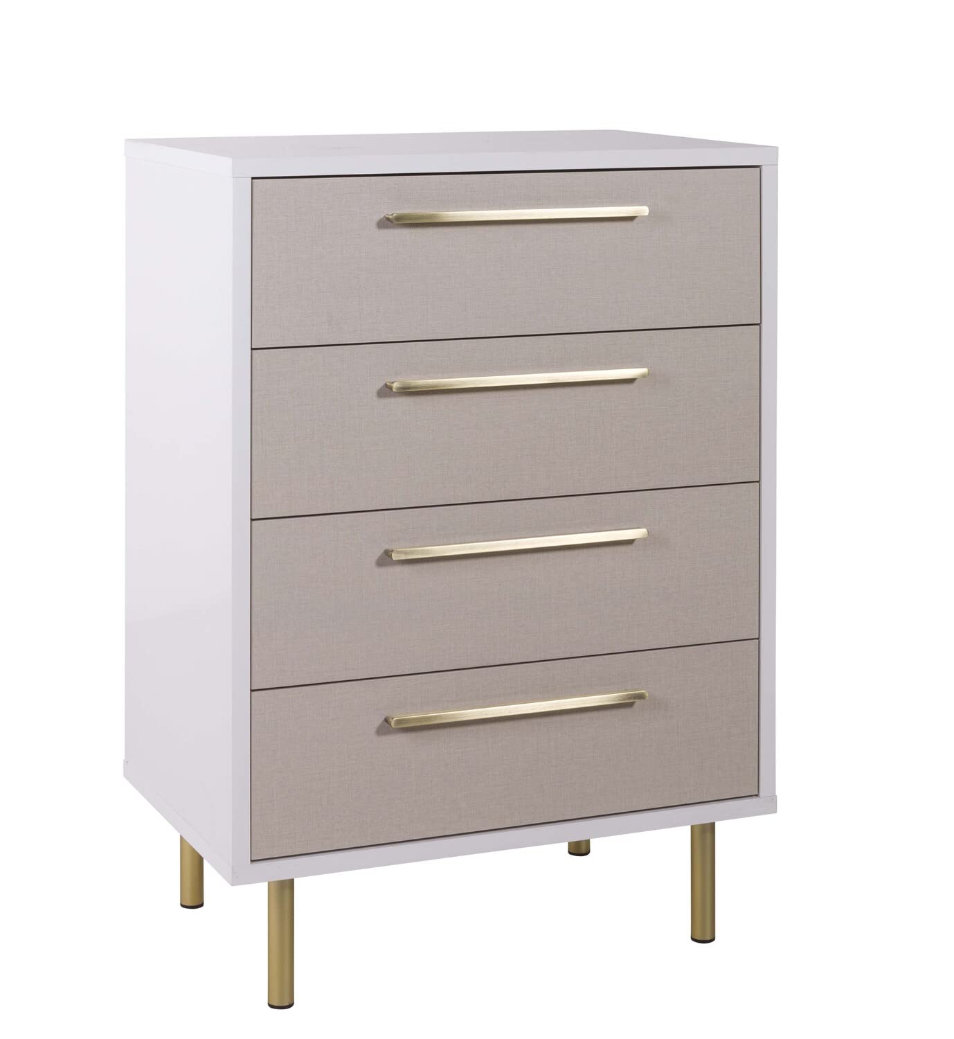 Composad Western cassettiera 4 cassetti twist bianco laccato