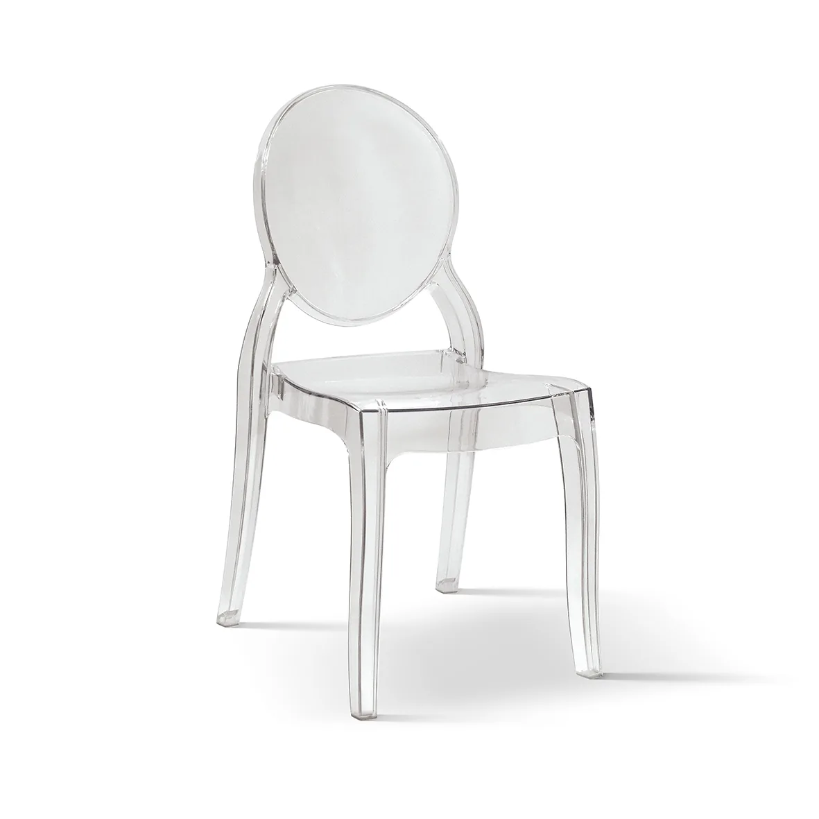 Epocantica Laura Trasparenti Sedie Set 4 Pezzi Polipropilene