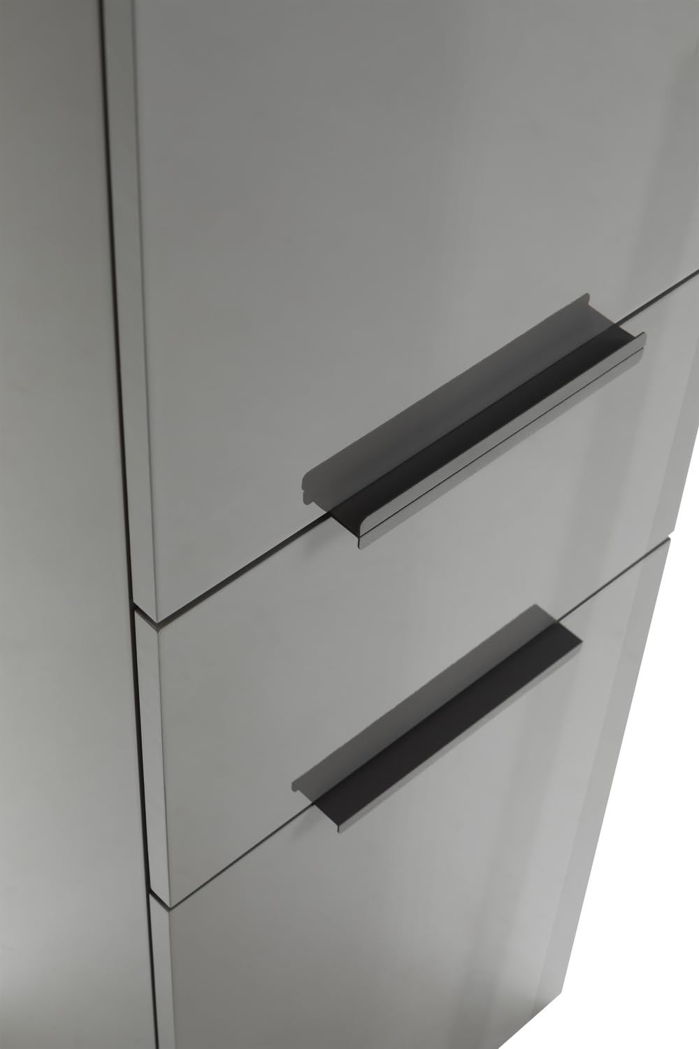 Composad Mundi Colonna Bagno 2 Ante 1 Cassetto Grigio Titanio