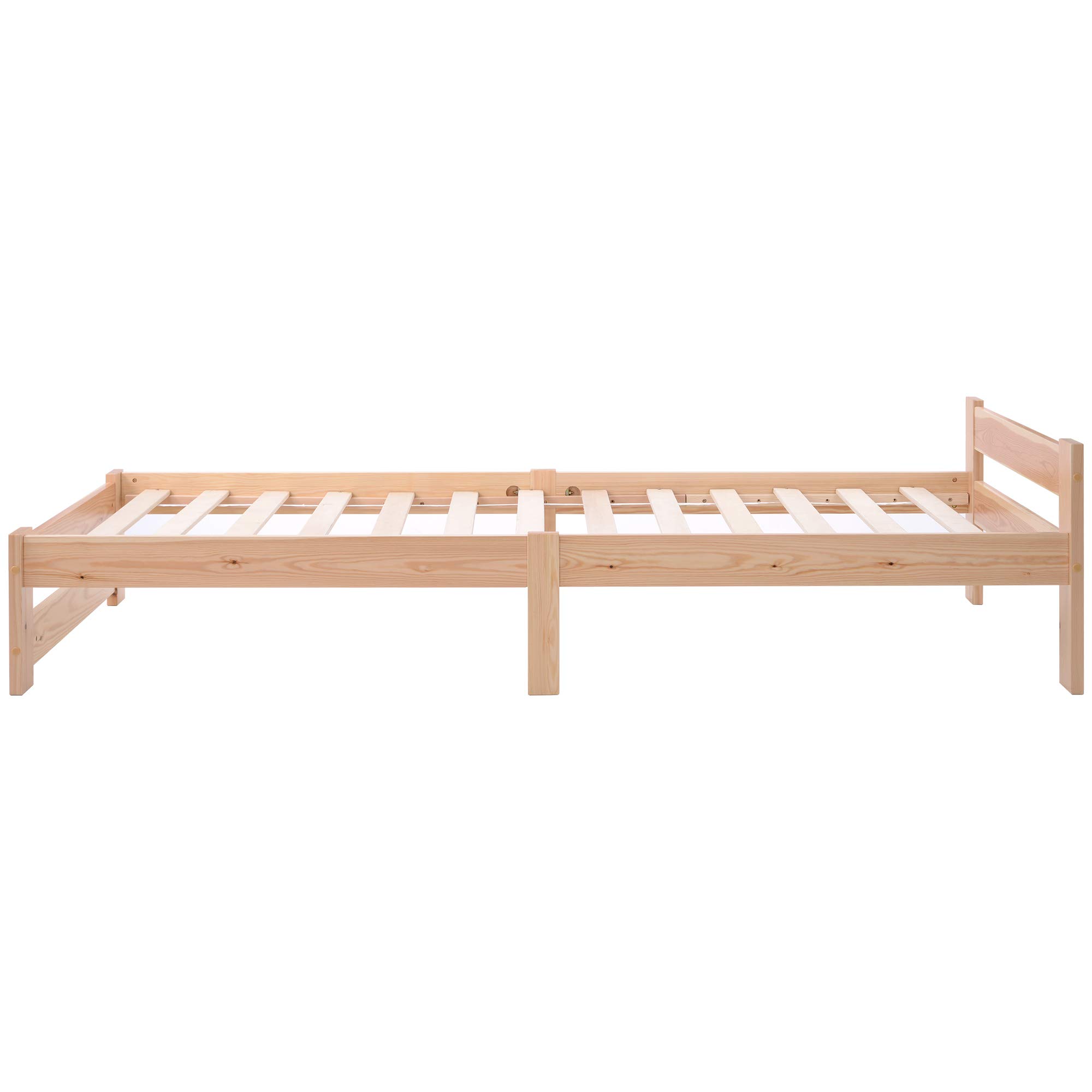 Dolamaní Letto singolo in pino 90x200 con rete a doghe