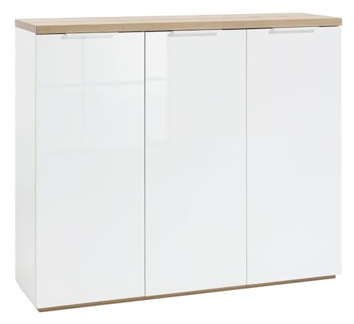 Composad Mundi Scarpiera 3 Ante Rovere Bianco 120 cm