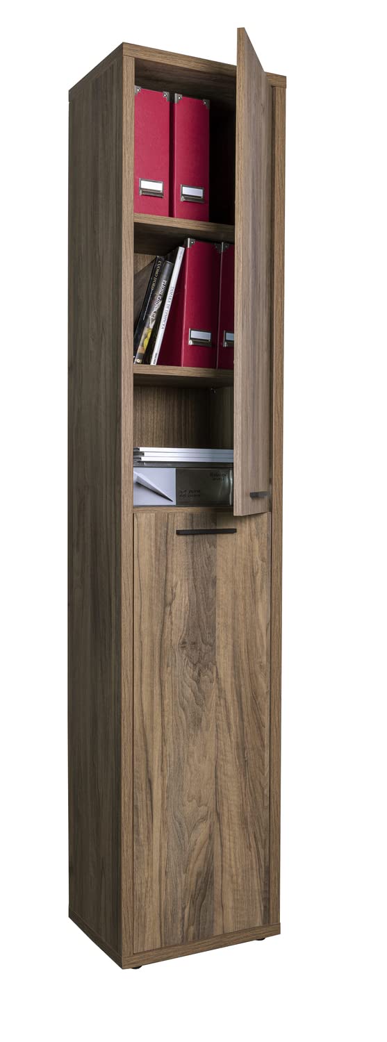 Composad Davinci Brera libreria colonna 2 ante noce