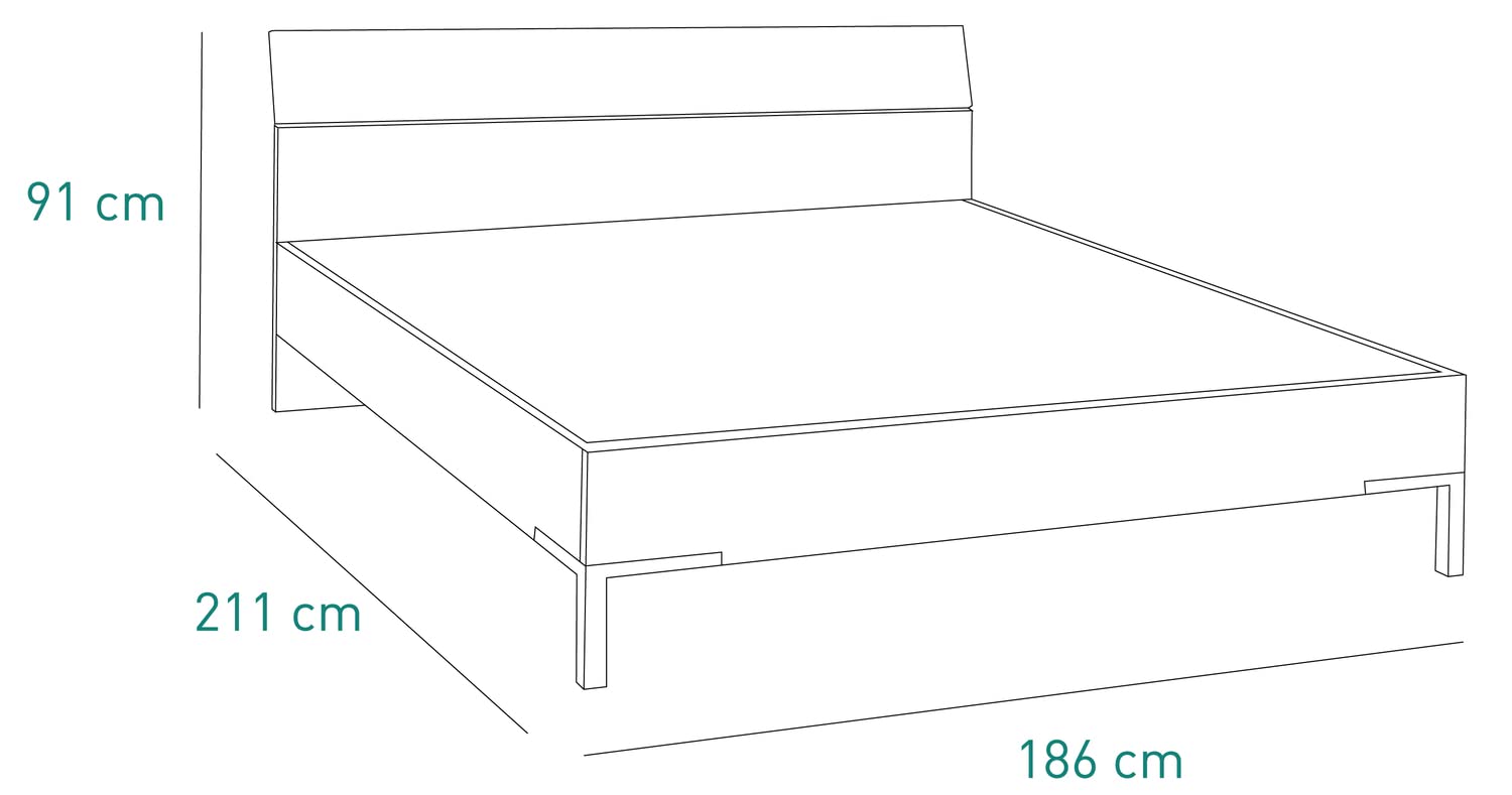 COMPOSAD Privilegio Letto king size bianco laccato